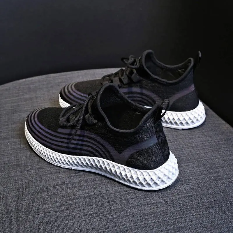 Woman Breathable Sneakers Sport Shoes Lightweight Walking Shoes Vulcanize Sneakers Comfortable Lace Up Shoes Female Shoes