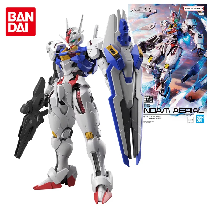 

Bandai Original FM 1/100 Mobile Suit Gundam: the Witch from Mercury XVX-016 Gundam Aerial Anime Action Figure Toys For Boys Gift