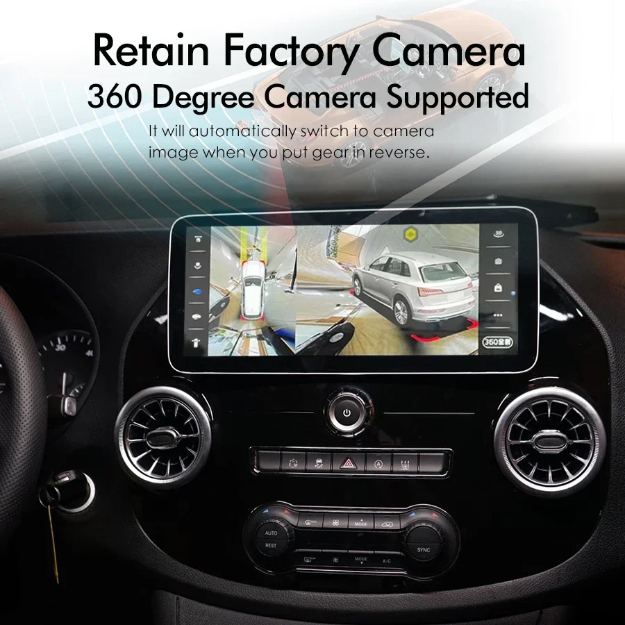 Автомобильный радиоприемник Android 13 12 3 дюйма 2Din для Mercedes Benz Vito 116 W447 2016