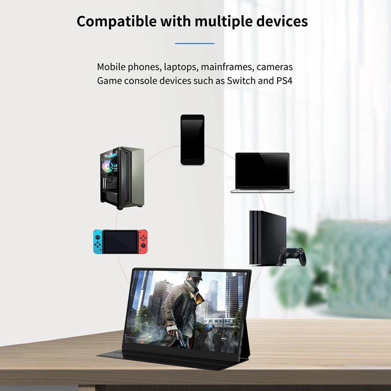 15 6-дюймовый портативный монитор 1920X108 фотографический дисплей с подсветкой