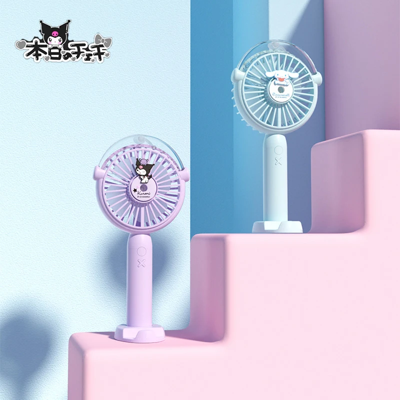 

Sanrio аниме Kuromi спрей вентилятор Cinnamoroll Kawaii милые летние портативные студенческие классные общежития настольные детские игрушки для девочек