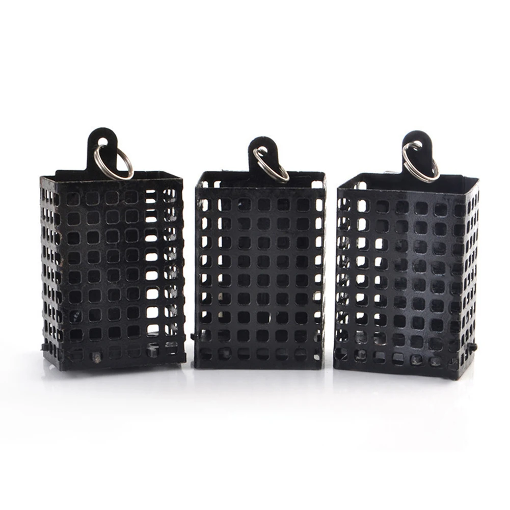 

FTK Fishing Feeder Bait Cage Lead Iron Fishing Lure Cage 40g-100g Black Fishing Lure Cage Holder Basket Cage Carp Fishing Trap