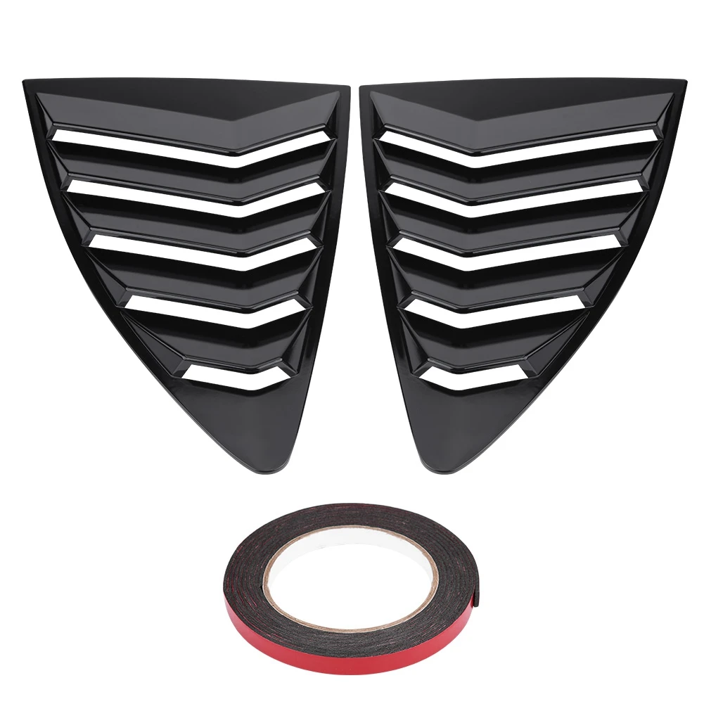 

1 пара боковых оконных жалюзи, вентиляционная Крышка для Toyota 86/Scion FR-S Subaru BRZ 13-18, черное оконное окно