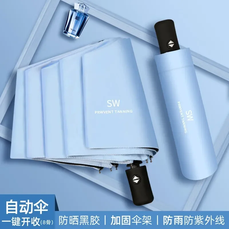 

for Men Sun Both Rain Protection And Umbrella Folding And Protection Women UV Sunshade Automatic Umbrella Sun