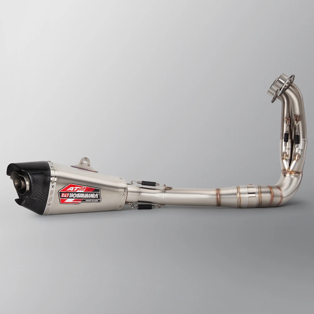 

Полная система выхлопа для Yamaha MT-09 MT09 2021-2024, модифицированная передняя труба для побега мотоцикла с карбоновым глушителем AT2 DB Killer