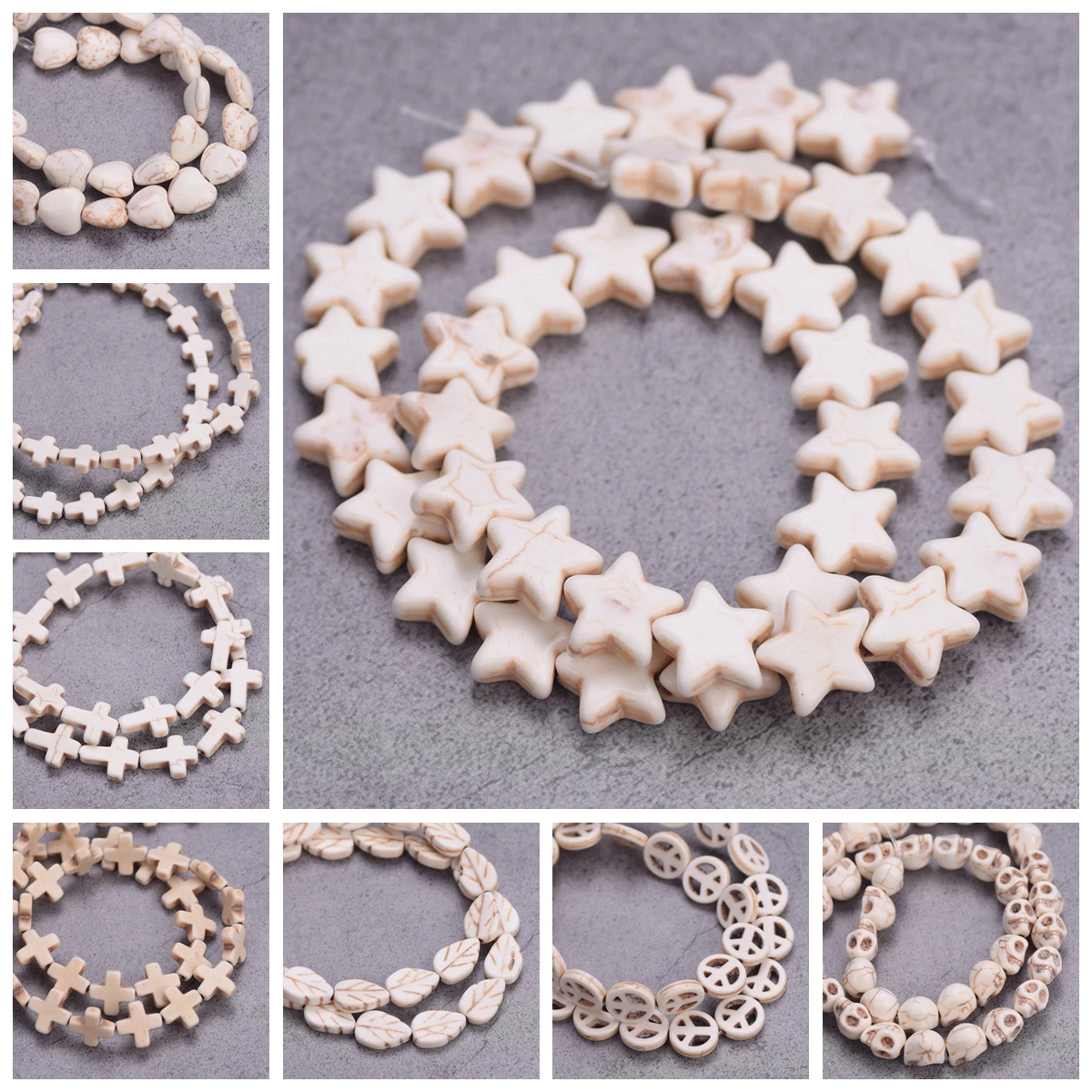 Бусины из натурального камня Howlite