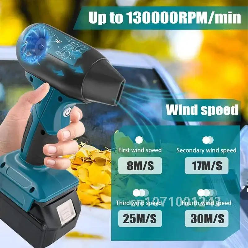 Мини-струйный вентилятор портативный Violent Turbo Fan для Bosch Makita Milwaukee Dewalt аккумулятор