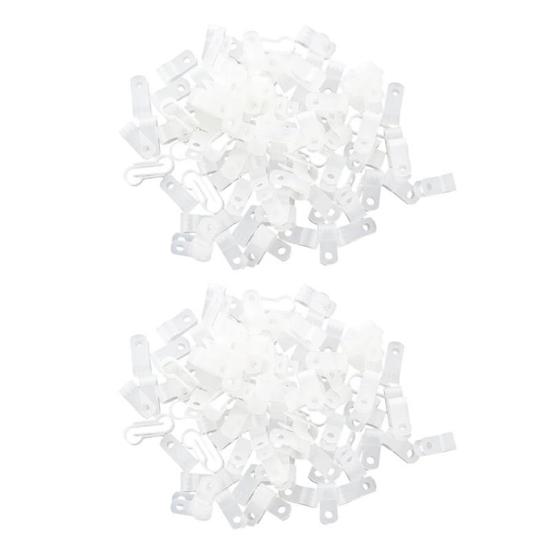 

Best 200 Pcs White Nylon Cable Clamp Organizer