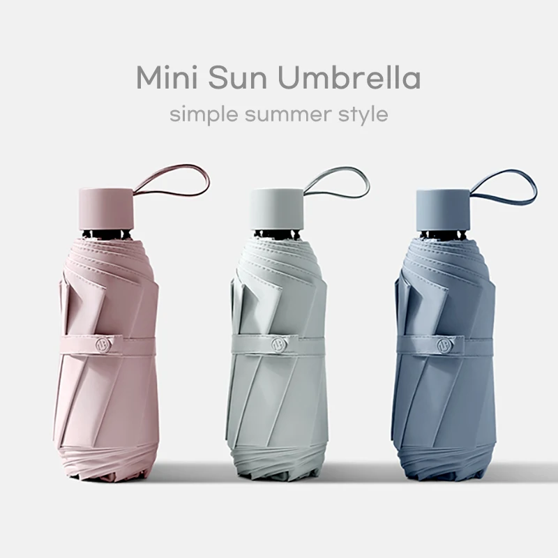 

Elegant Small Sun Umbrella for Women Compact Mini Umbrella Windproof 8 Ribs parasol Shade umbrellas for Girls Free Shipping