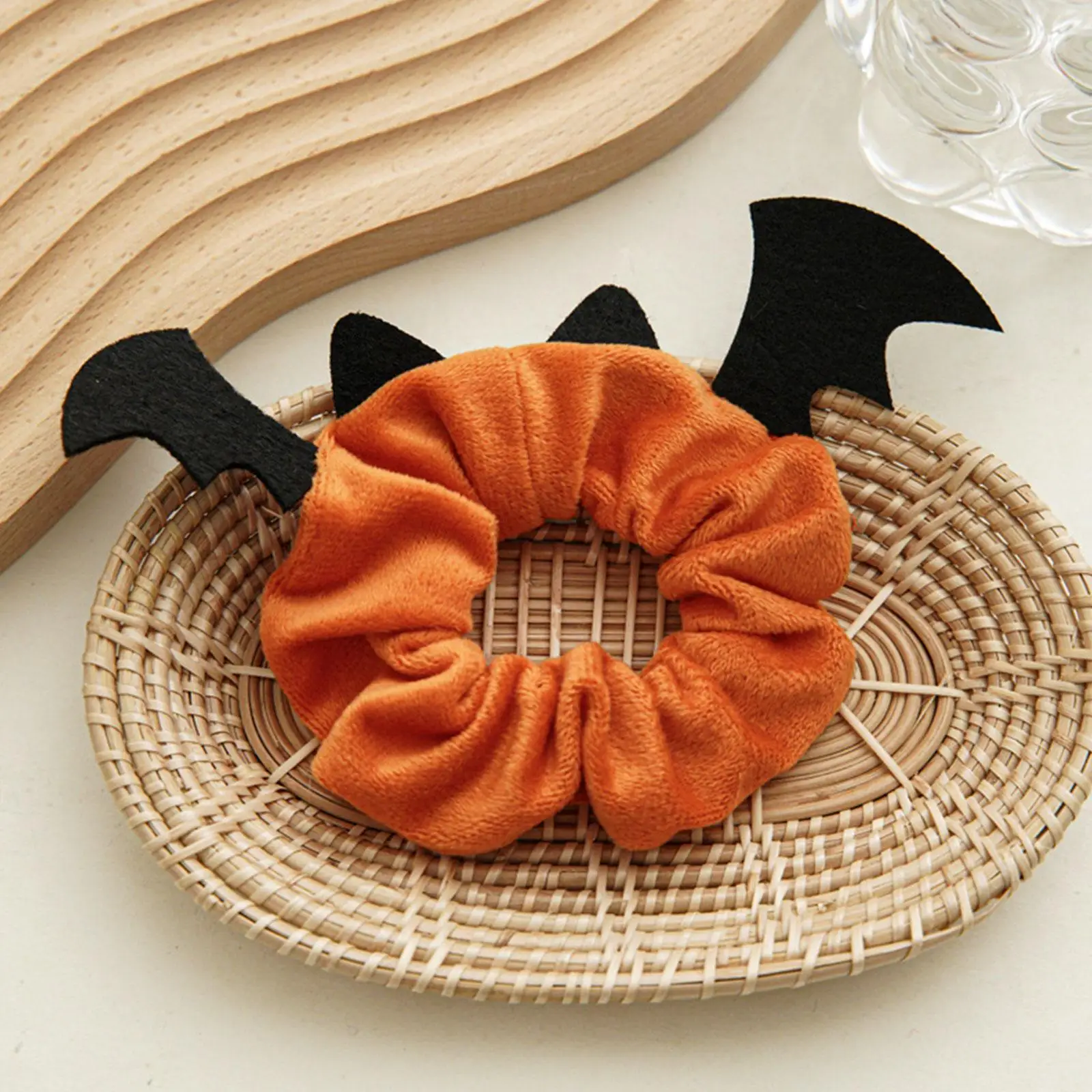 

Halloween Style Pumpkin Hair Scrunchies Elastic Hair Bands Cute Bulk Spider Bat Antlers Hair Ties Rubber Bands Ornament Headwear