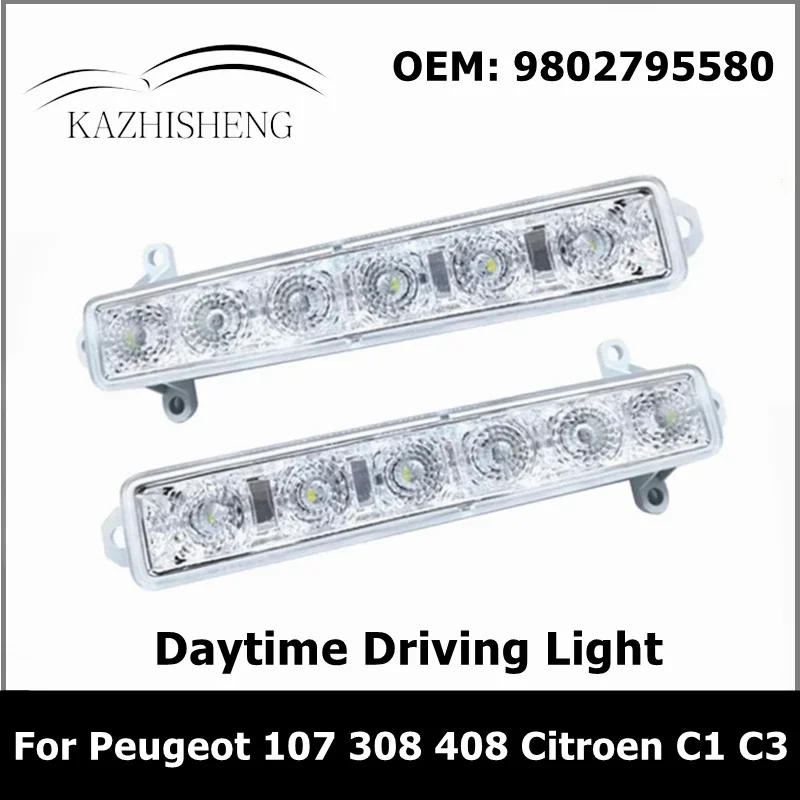 

9677409380 9802795580 9812662180 дневные передние фары для Peugeot 107 308 408 для Citroen BERLINGO C1 C3