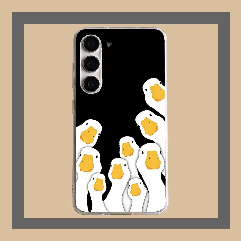 Чехол для телефона Duck Untitled Goose Game Samsung Galaxy A52 A12 A51 S21 Edge S22ULTRA S23 S20LITE Plus Ultra Transparent Cover