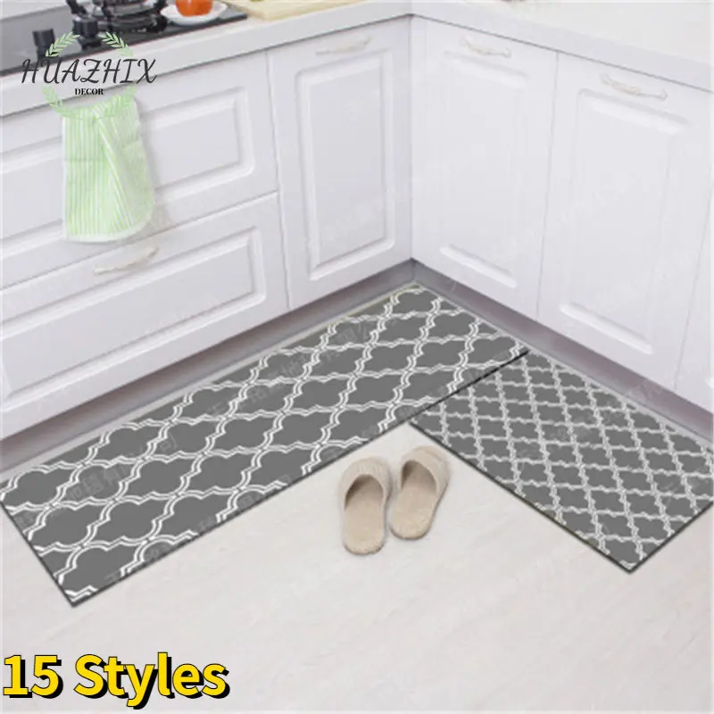 

Kitchen Mats Entrance Doormats Modern Bathroom Non-Slip Carpets Home Balcony Floor Rugs Supplies Tapis Salon Various Styles