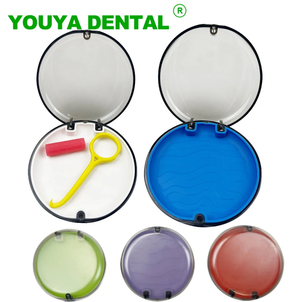 

Retainer Case Transparent Invisible Denture Braces Storage Box Orthodontics Container Fake Teeth Mouth Guard Aligner Organizer