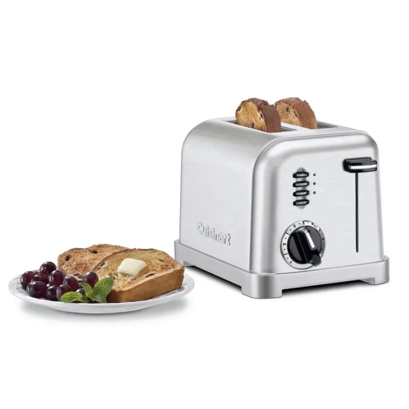 

2 Slice Metal Classic Toaster, New