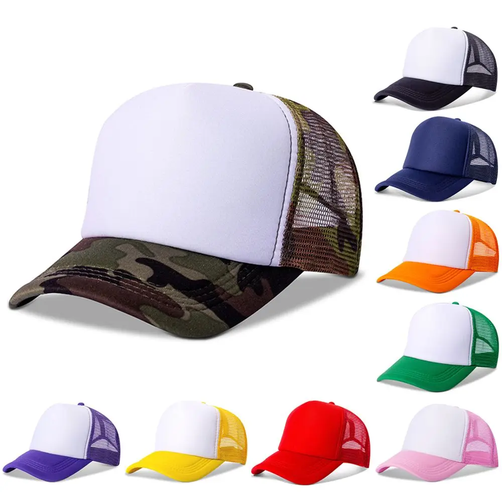 

Fashion Summer Hat Adjustable Mesh Trucker Hat Baseball Cap Snapback Sunhat