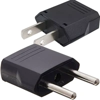 universal eu au us adapter plug 2 flat pin to eu 2 round pin plug socket power charger travel necessity household use