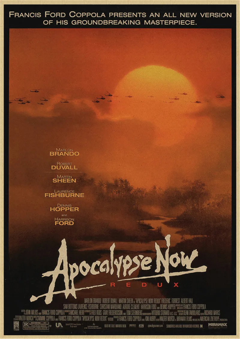 

Lot style Choose Apocalypse Now Movie Art print Silk poster Home Wall Decor
