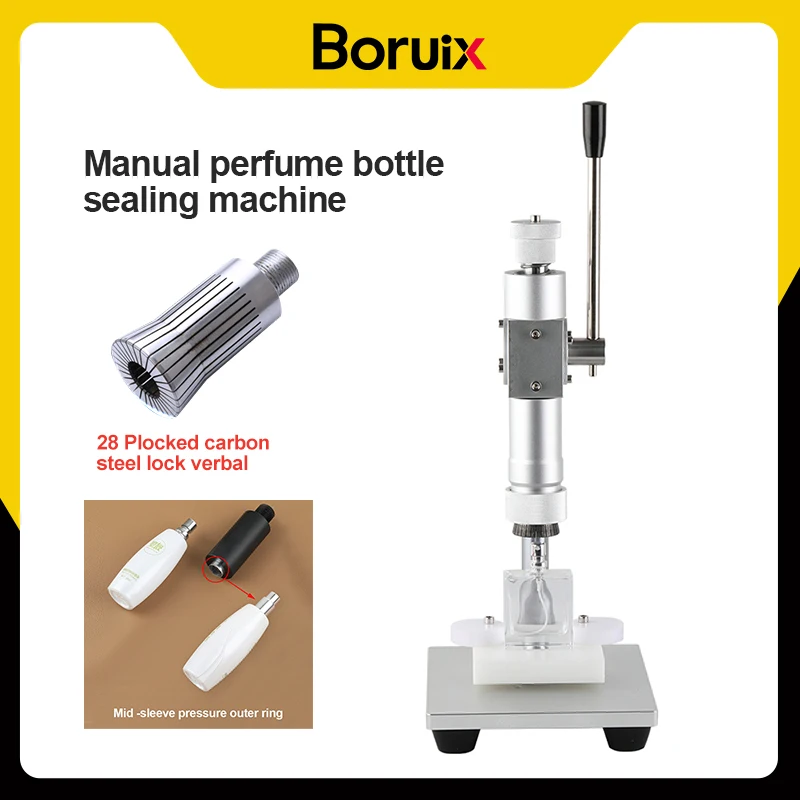 

Manual Bottle Cover Pressing Sealing Machine, 13mm/15mm/18mm/20mm Perfume Essential Oil Bottle Tie Lock Machine