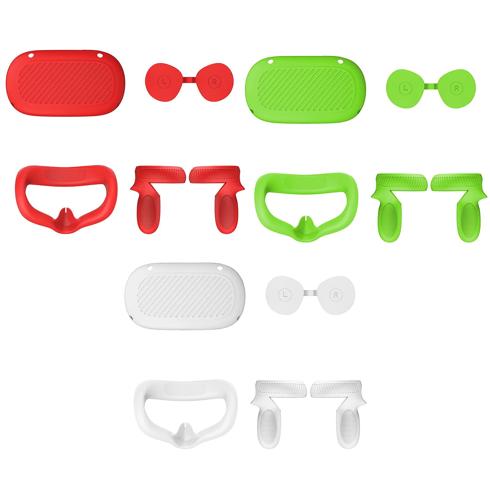 

Silicone Protective Cover Set forOculus Quest2 VR Face Lens Handle Glasses Case Shell Protective Sleeve for Quest2 Accessory
