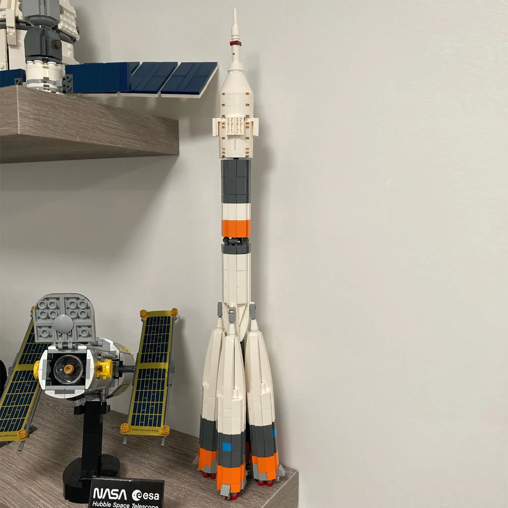 SETBRICKS MOC-34825 Ultimate Soyuz Rocket Aerospace Series Коллекция Space Launch Vehicle R-7 Модель Кирпич Подарок на