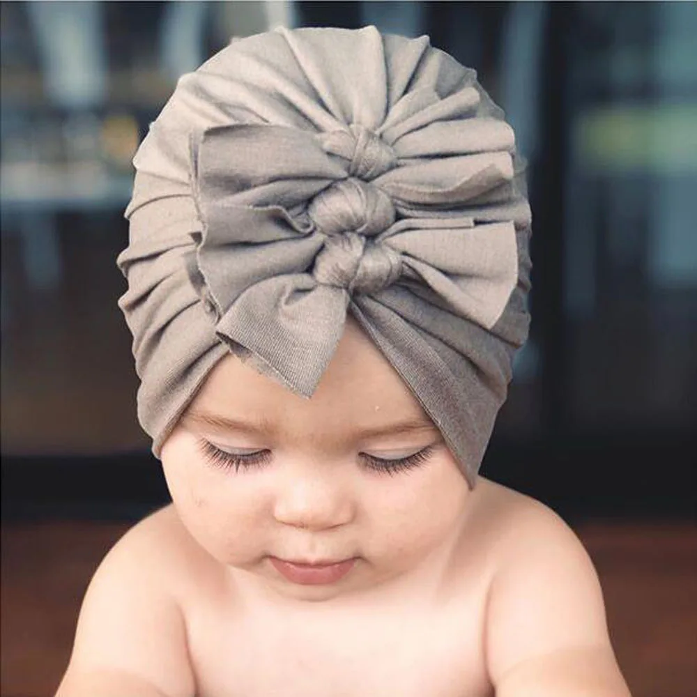 

Rabbit Ears Knot Warm Indian Hat Baby Bandanas Turban Headband Girls Kids Hair Head Bands Accessories Headwrap Headdress