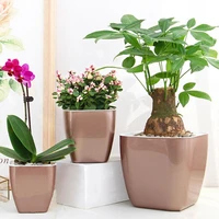 flower pot self watering heat resistant pp automatic draining system planter household supplies