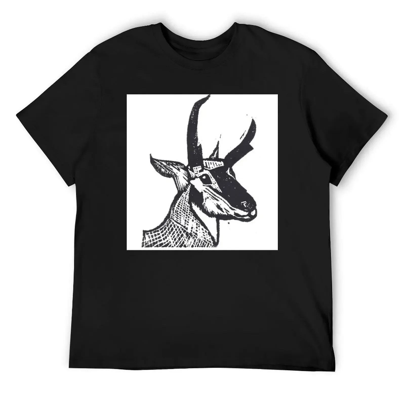 Королевская футболка с портретом антилопы футболки рисунком рэпера