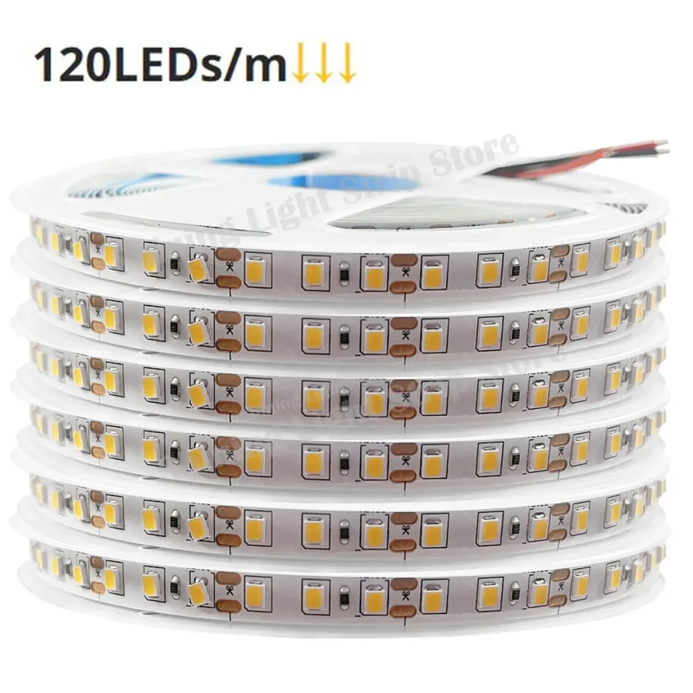 Bande lumineuse LED 2835 RGB  lumière blanche naturelle  pour chambre  12V  Flexible  décoration de