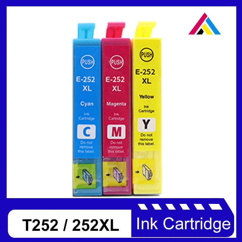 

CSD 252xl Printer Cartridge Replacement for T252 T252XL T2521 Ink Cartridg For epson WorkForce WF-3620 WF-3640 WF-7610 WF7620