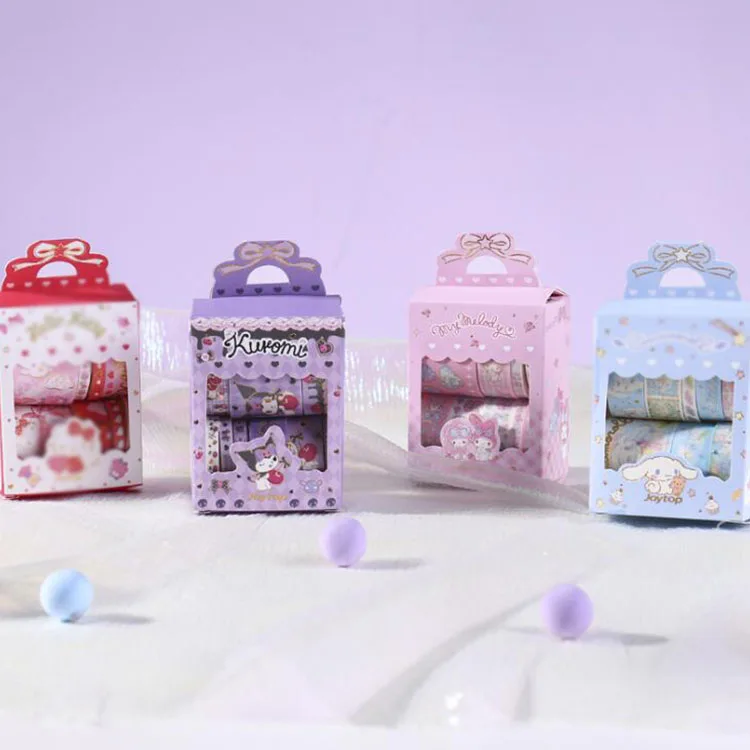 

8 box/lot Kawaii Cat Dog Washi Tape Set Cute Decoration Sticker Scrapbooking Diary Masking Tape stationery school supplies