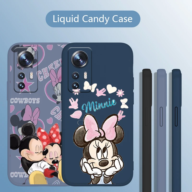 

Disney Minnie cute For Xiaomi MI 12 11 10 9 8 Ultra Lite Pro X T Pro Note SE 5G Liquid Shockproof Dustproof Phone Case