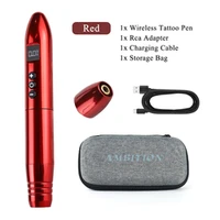 ambition wireless rotary tattoo pen machine semi permanent eyeliner lips digital permanent makeup machine