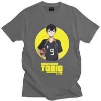 tobio kageyama t shirt man soft cotton anime manga haikyuu volleyball tee round neck short sleeve urban tshirt clothing gift