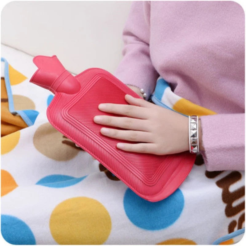

1Pcs Portable Hot Water Bottle Color Thick Water Hot Accessory Water Random Bags Hot Bottle Rubber Color House