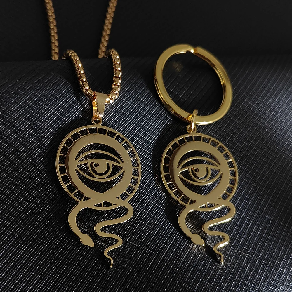 Женский ювелирный комплект из колье и серёг нержавеющей стали