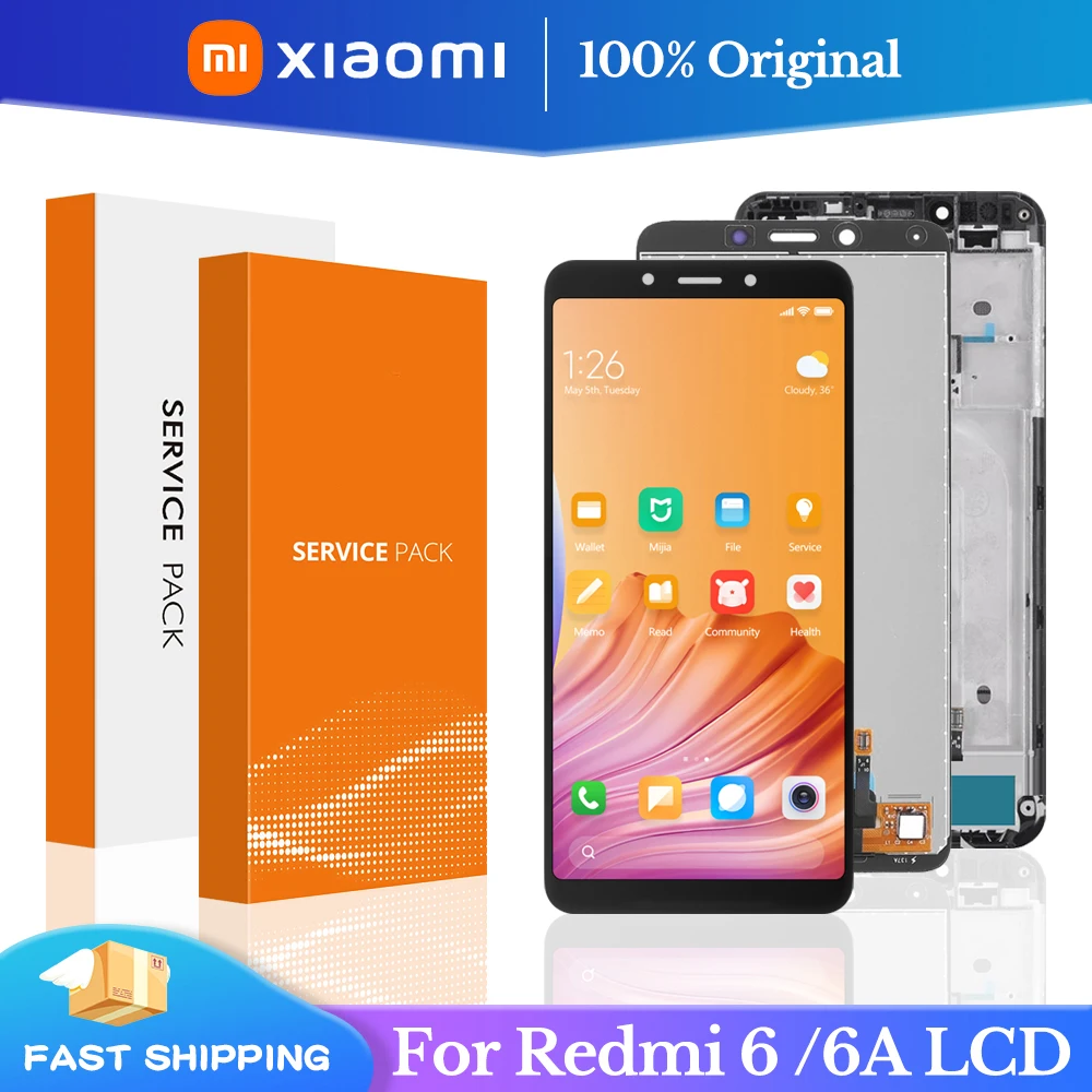 

5.45" AAA Quality LCD+Frame For Xiaomi Redmi 6A LCD Display Screen Replacement For Redmi 6 Global Version LCD Assembly Hongmi