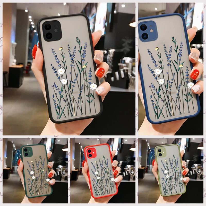 

Grass Pattern Case For Xiaomi POCO M3 X3 NFC 9 9T CC9 CC9E Pro Note10 Phone Case Shockproof Armor Matte Phone Fetal Fashion