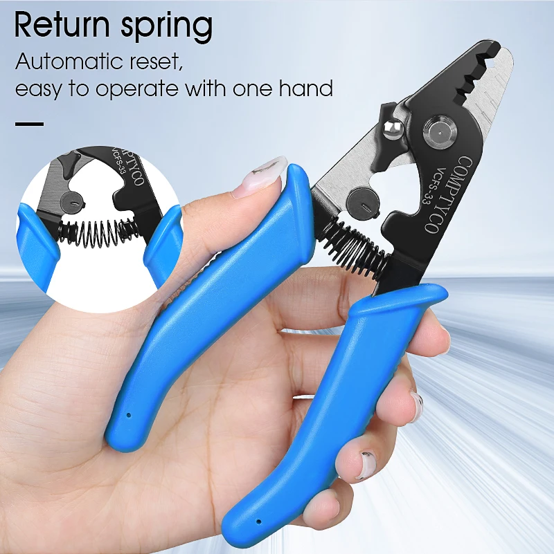 

COMPTYCO VCFS-33 Three-port Fiber Optical Stripper Pliers Wire Strippers for FTTH Tools Optic Stripping Plier Tool