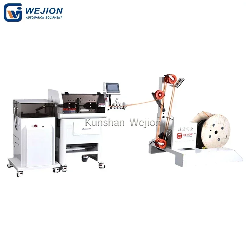 WEJION 4-30 мм2 Автоматическая многожильная машина для резки и полос кабеля Машина