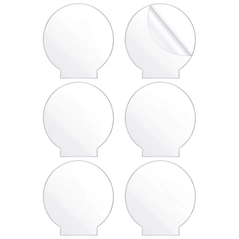 

Acrylic Sheet with Double Sided Protection 6 Pcs Light Base Clear Cast Board
