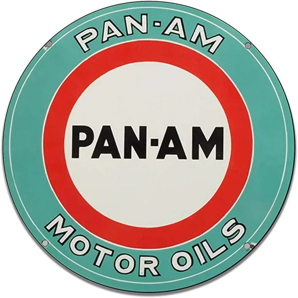 Винтажный знак на бензойле Pennzoil: Ностальгический круглый металлический постер