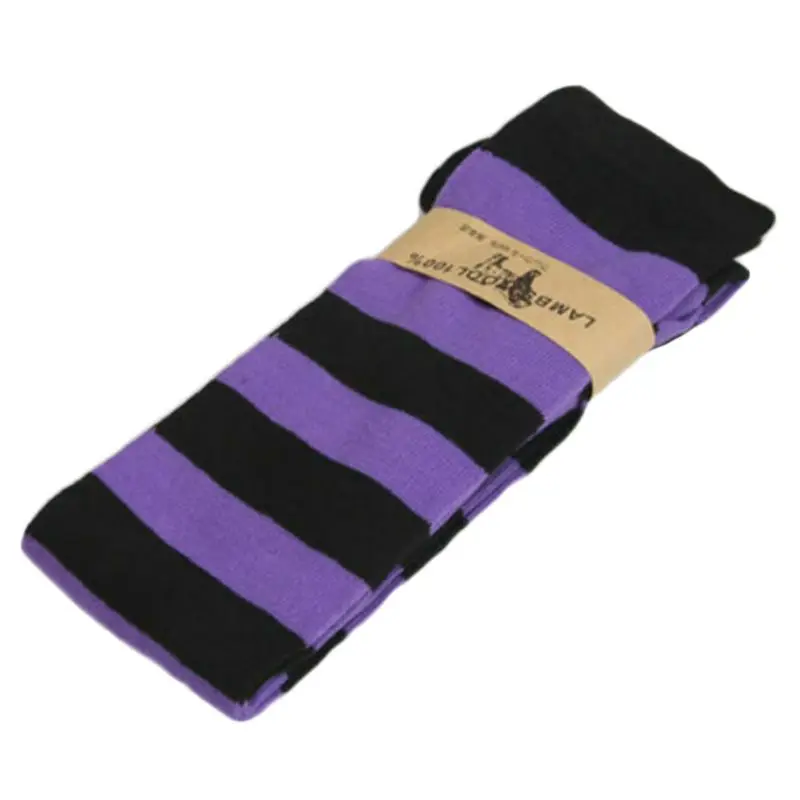 

Women Girl Sheer Striped Thigh High Stockings Over The Knee Socks 10CE