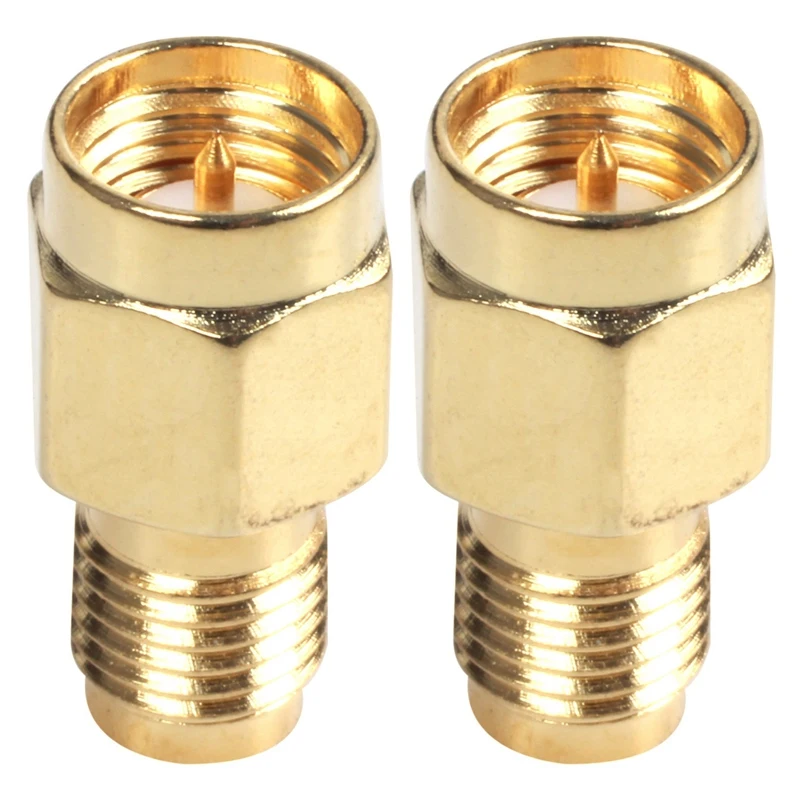 

2X Durable SMA Male Plug To RP-SMA Female RF Coax Adapter Connector