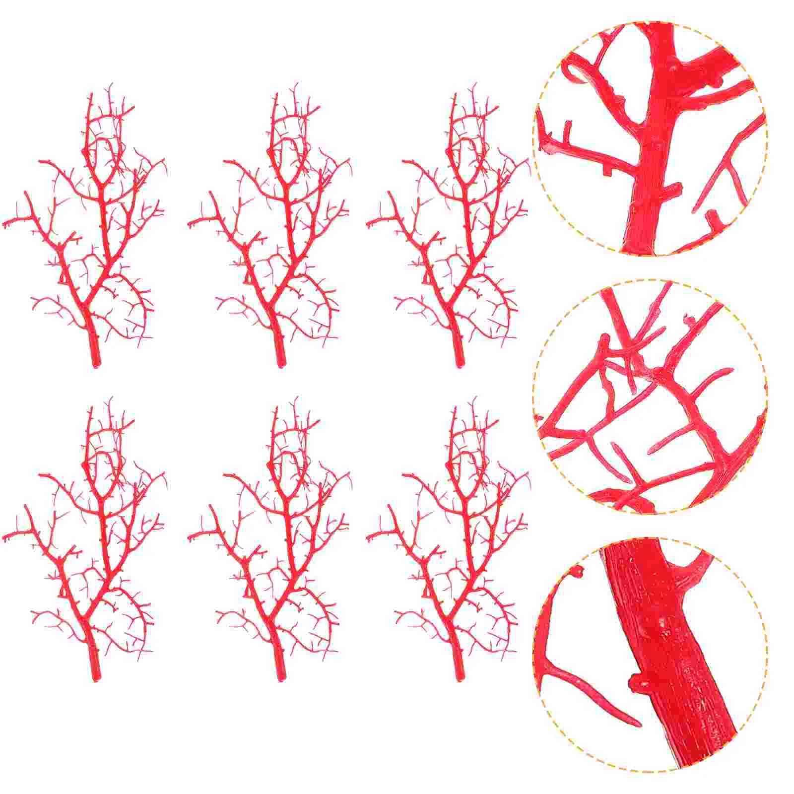 

6pcs Simulation Twig Branches Artificial Tree Branches Fake Branches Faux Branches Table Decor