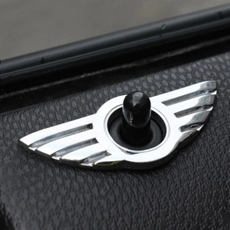 

1pcs for Mini Cooper Countryman R56 R50 R53 F56 F55 R60 R57 Car Auto Accessories Door Pin Lock Wing Emblem Badge Stickers