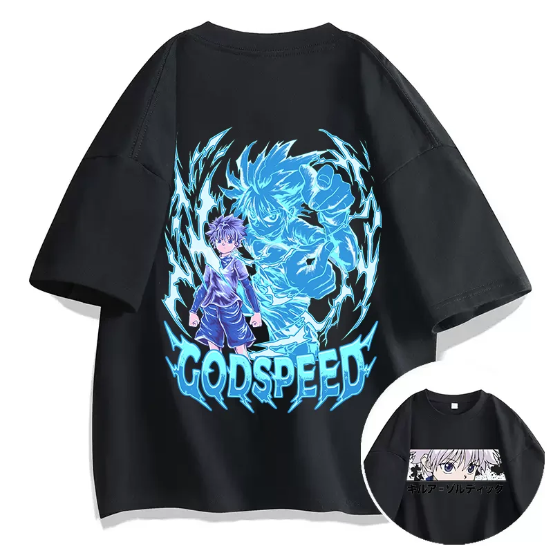 Anime Hunter x KILLUA ZAOLDYECK Print T Shirt Couple student street sports casual T-shirt