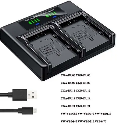 

Двойное зарядное устройство для Panasonic NV-GS330 GS400 GS408 GS500 GS508 MX500A