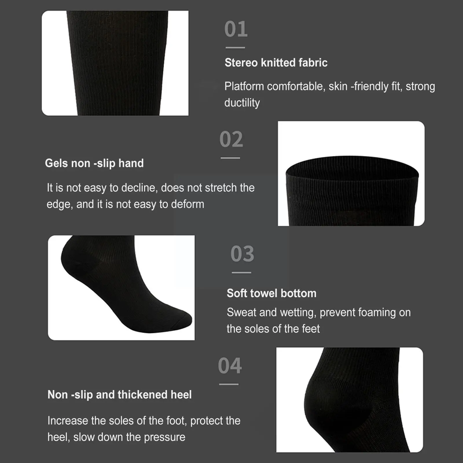 New Arrival Stockings Compression Golf Sport Socks Medical Nursing Stockings Prevent Varicose Veins Socks Fit For running S F1V4