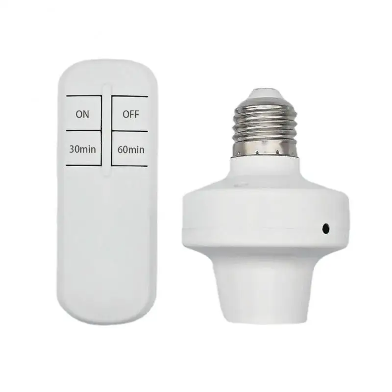 

Remote Control Led Light Base 110v 220v E26 E27 Smart Home Lamp Holder Lamp Bases Rf433 Timer New With Remote Controller Hot